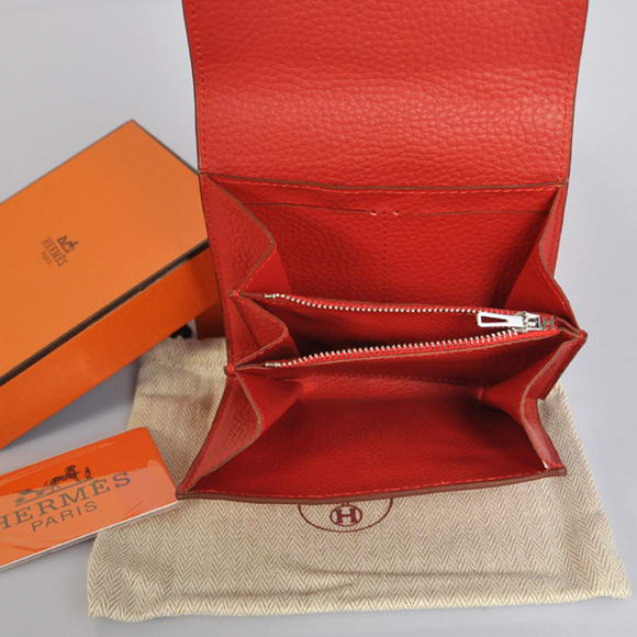 Cheap Fake Hermes Constance Wallets Togo Leather A608 Red - Click Image to Close